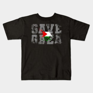 Save Gaza Palestine Flag Kids T-Shirt